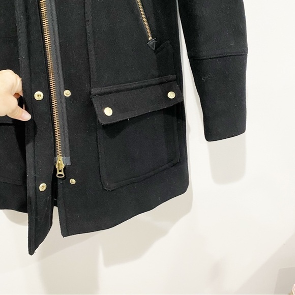 J. CREW Chateau Parka Stadium Cloth
Wool Hood Coat Size 00 - Picture 8 of 16